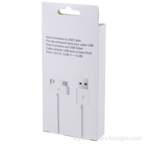 Exquisite Carton Packaging for USB Data Cable (50pcs in One Packaging, the Price is for 50pcs)New
